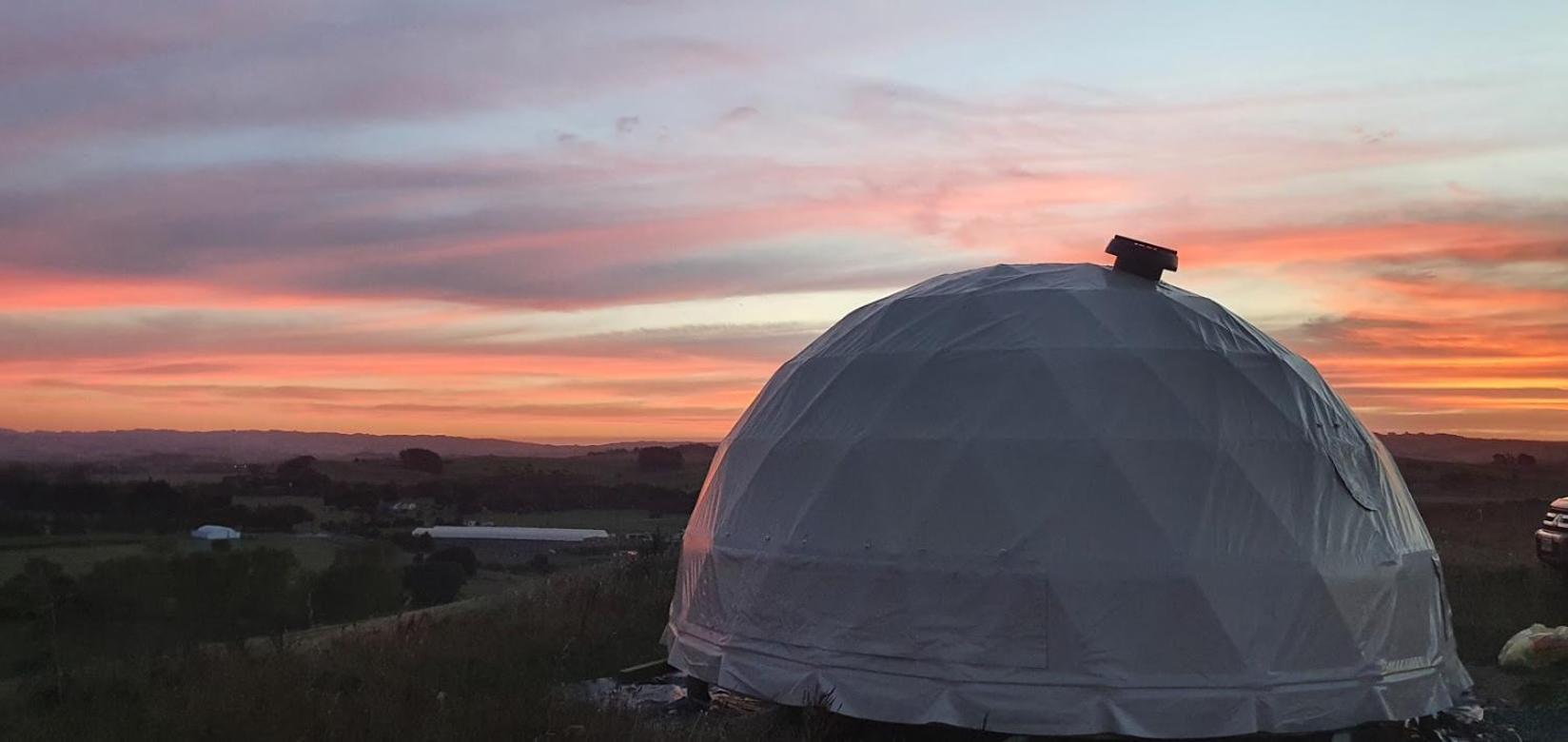 1 Waipu Off-Grid Eco Seaview Geodesic Glamping Dome Hotel Bagian luar foto