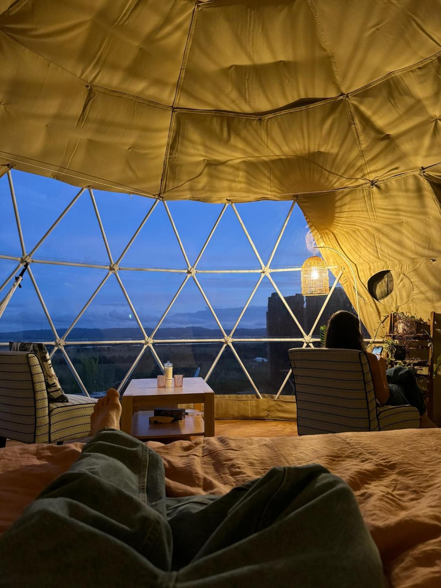 1 Waipu Off-Grid Eco Seaview Geodesic Glamping Dome Hotel Bagian luar foto